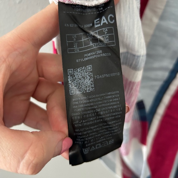 Guess Originals Oversized Colorful Striped Tee - Picture 5 of 8